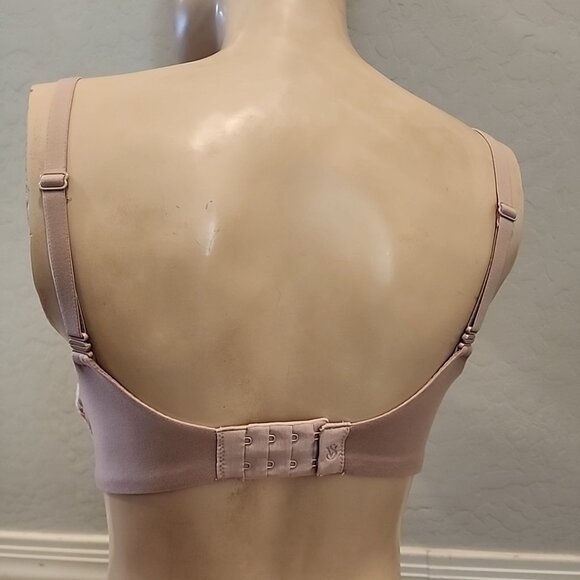 Body By Victorias Secret Lined Perfect Coverage Bra 36C Tan Underwire - Picture 3 of 4